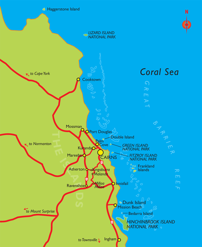 Port Douglas regional map